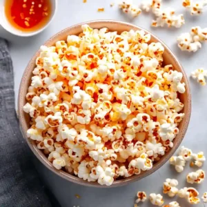 Hot Honey Popcorn Recipe– Sweet & Spicy Snack Favorite 2 Step-by-step process of making hot honey popcorn
