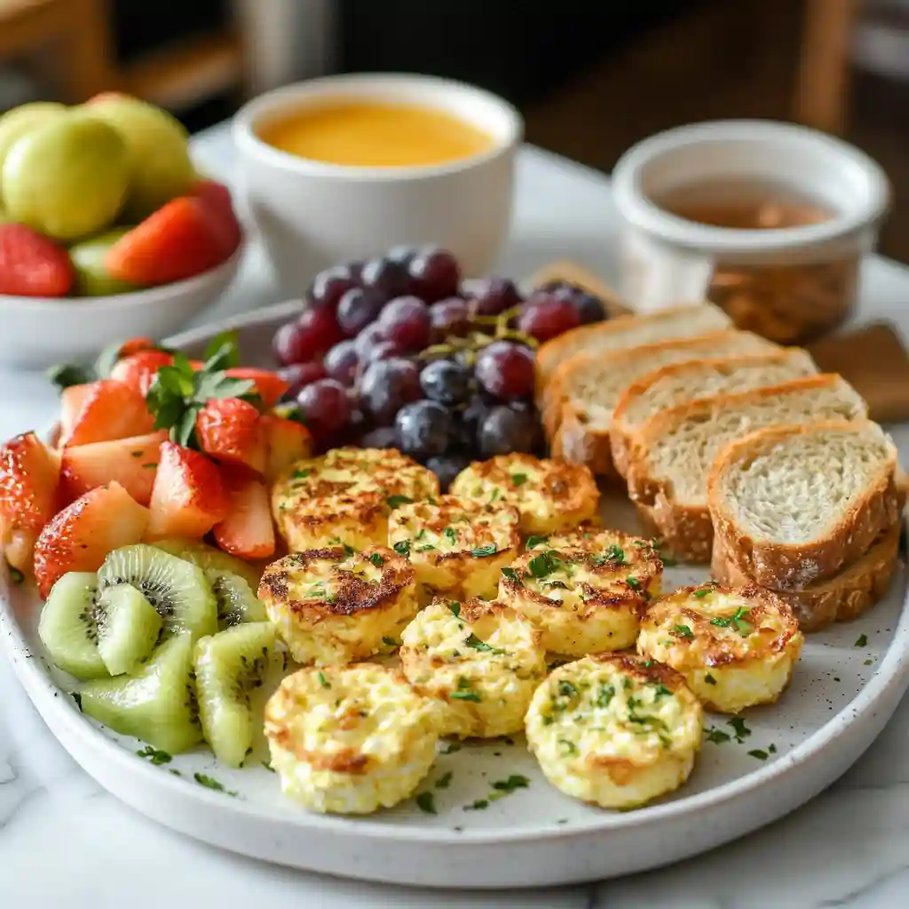 Air Fryer Cottage Cheese Egg Bites: Quick, Protein-Packed Breakfast 8 Served air fryer cottage cheese egg bites with sides