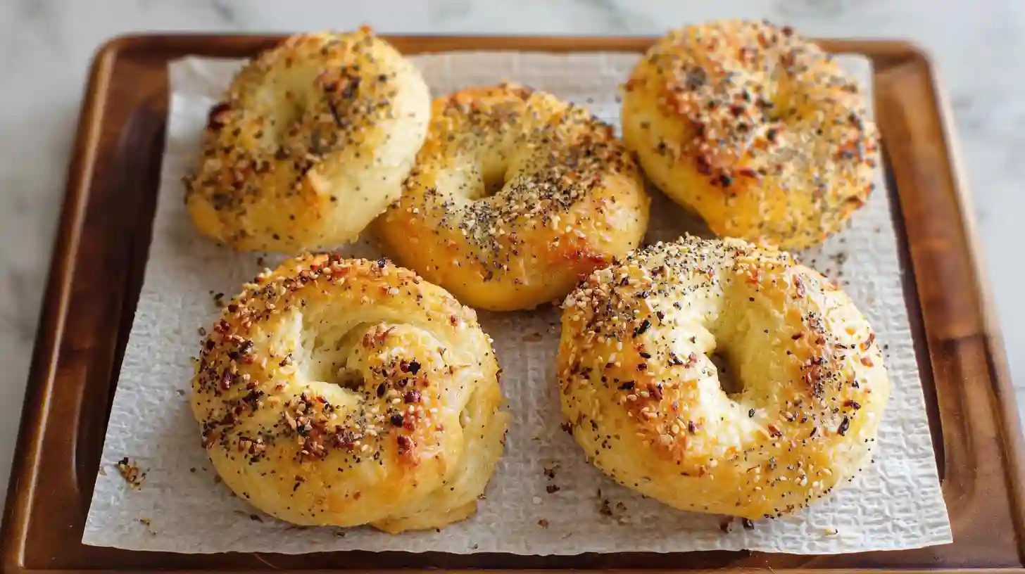 3 Ingredient Bagels: Easy, Protein-Rich, No Yeast Recipe 3 ingredient bagels 3 ingredient bagels with everything seasoning