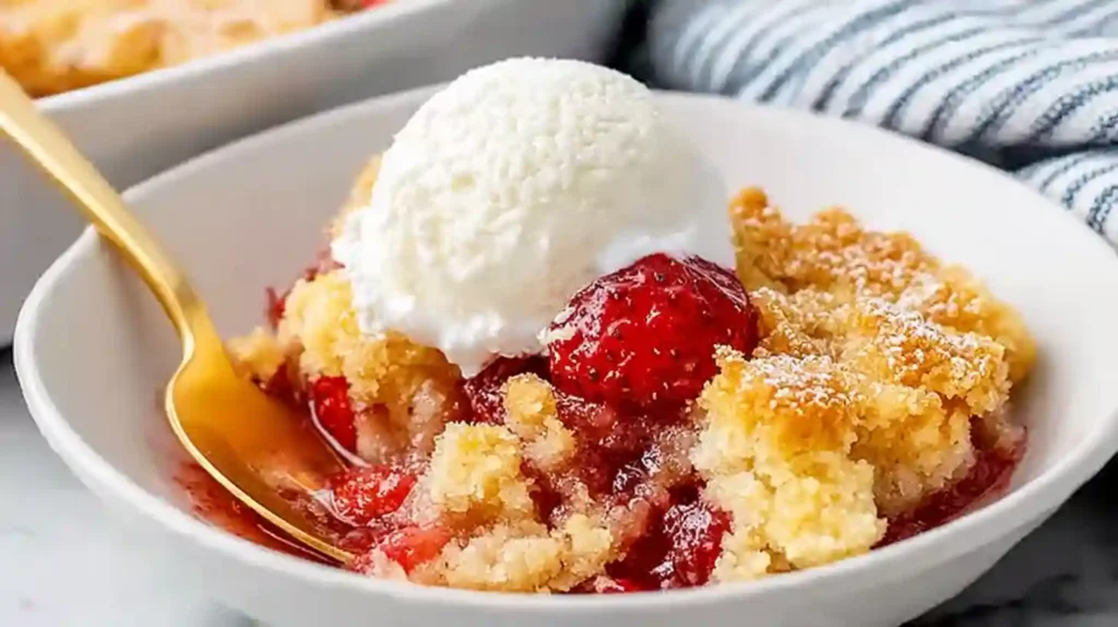 3 Ingredient Dump Cake: The Easiest Nostalgic Dessert Ever 3 ingredient dump cake 3 ingredient dump cake served with vanilla ice cream