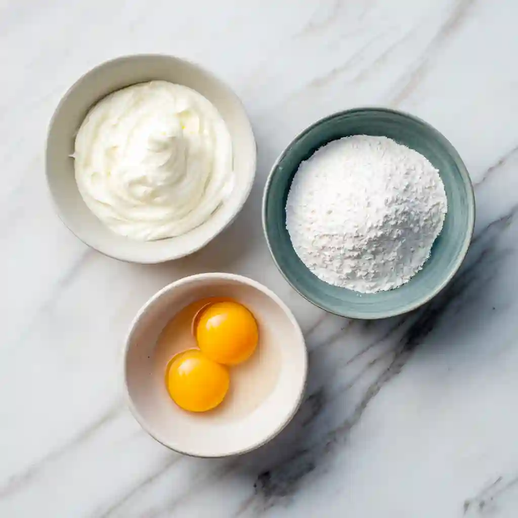 3 Ingredient Yogurt Cake – Healthy, Easy & Kid-Friendly Bake 3 ingredient yogurt cake 3 ingredient yogurt cake ingredients: Yogurt, eggs, and cornstarch ingredients