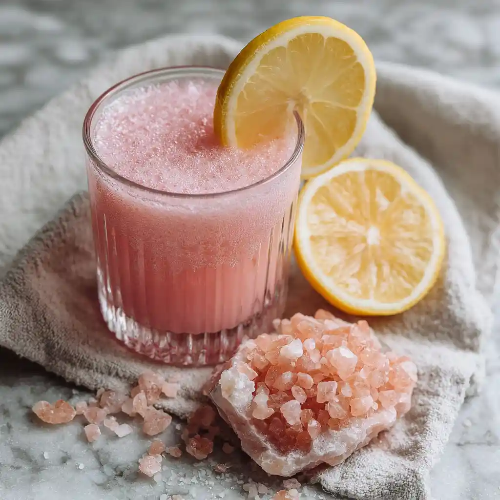 Pink Salt Diet Recipe – 1 Powerful Detox & Weight Loss Secret pink salt diet recipe pink salt detox drink served with lemon